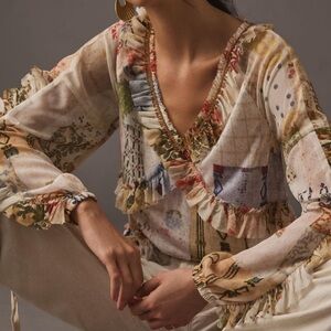 Anthropologie Tiny Ruffled Babydoll Tunic